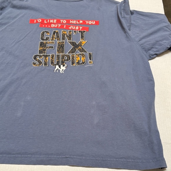 Men's Blue Long Sleeve Tee - Picture 13 of 15